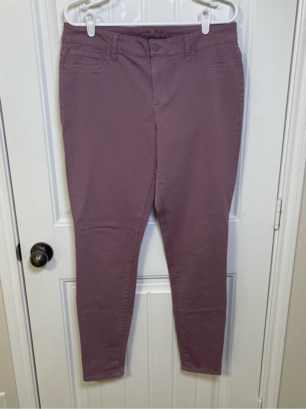 Maurices Women’s Large Long Dusty Mauve Skinny Pants Tall Soft